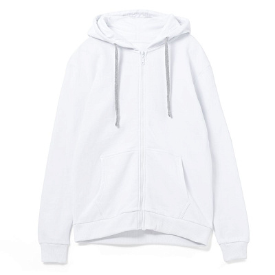 Толстовка на молнии с капюшоном Unit Siverga , ярко-синяя (Белый)