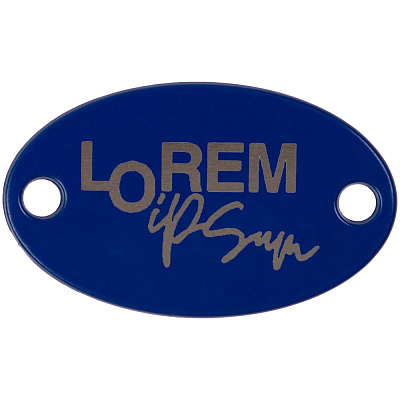 Шильдик металлический Alfa Oval, синий