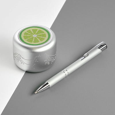 Беспроводная колонка Passion 80dB 600 mAh (Bluetooth 5.4), серебряная