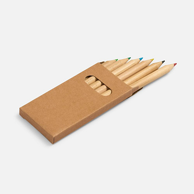 Набор цветных карандашей Pencilvania Mini, крафт (Неокрашенный)