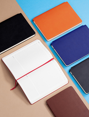 Ежедневник недатированный "Альба", формат А5, гибкая обложка, темно-серый