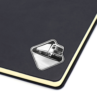 Шильд-наклейка фура, серебро