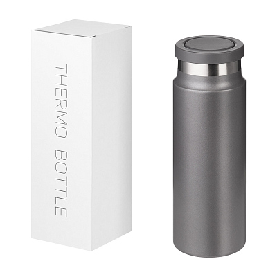 Термобутылка вакуумная герметичная Аллегра (Allegra), серая