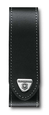 Чехол на ремень VICTORINOX для ножей RangerGrip 130 мм, на липучке, кожаный, 35x40x140 мм, чёрный (Черный)