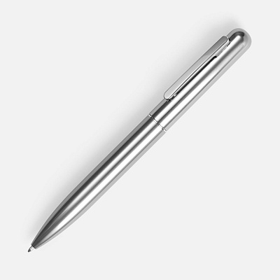 Ручка шариковая Scribo, серо-стальная (Стальной)