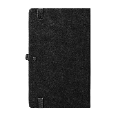 Ежедневник недатированный HAMILTON, A5, черный, кремовый блок