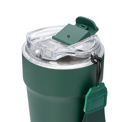 Термокружка вакуумная Monaco, темно-зеленая