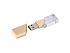 USB 2.0- флешка на 16 Гб кристалл в металле - Фото 2