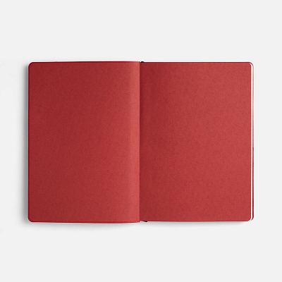 Ежедневник Doppio, недатированный, черный с красным