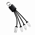 Кабель - брелок Plug с подсветкой гравировки, черный - Фото 3
