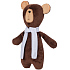 Мягкая игрушка Beastie Toys, мишка с белым шарфом - Фото 3