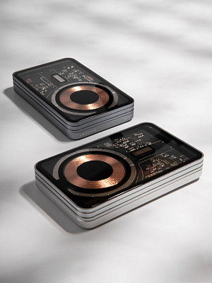 Магнитный беспроводной аккумулятор Cooper Ergo 5000 мАч, серебристый