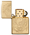 Зажигалка ZIPPO Tiger and Dragon с покрытием High Polish Brass, латунь/сталь, золотистая, 38x13x57мм - Фото 3