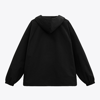 Ветровка (анорак) оверсайз унисекс Риссман (Rissman), черная