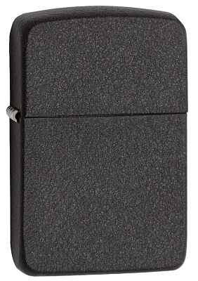 Зажигалка ZIPPO 1941 Replica, латунь с покрытием Black Crackle, черный, матовая, 38x13x57 мм