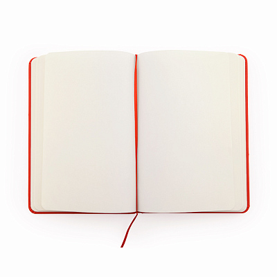 Блокнот A6 CORAL в твёрдом переплёте, КРАСНЫЙ