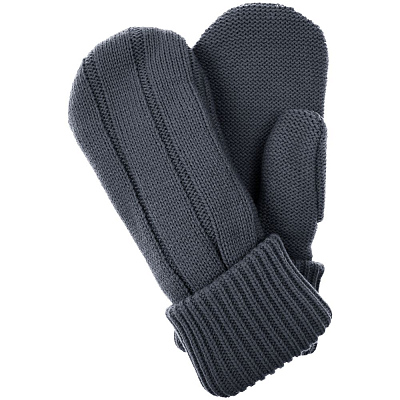 Варежки Knit Beat, темно-серые