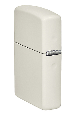 Зажигалка ZIPPO Classic с покрытием Glow In The Dark, латунь/сталь, белая, матовая, 38x13x57 мм