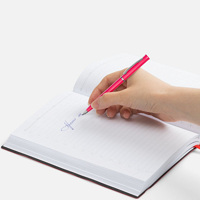 Ручка шариковая Euro Chrome, розовая