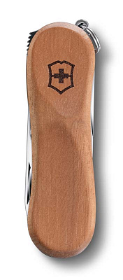 Нож-брелок VICTORINOX NailClip Wood 580, 65 мм, 6 функций, деревянная рукоять