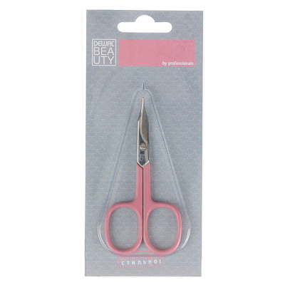 Ножницы Dewal Beauty маникюрные универсальные 9 см, розовый