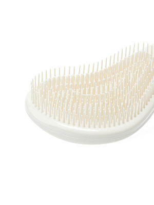 Щетка массажная DEWAL BEAUTY серия"Прованс", с пластиковым штифтом,большая с ручкой, кремовая