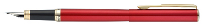 Ручка перьевая Pierre Cardin ECON, цвет - красный металлик. Упаковка Е