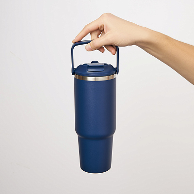 Термокружка вакуумная Монтана (Montana), синяя