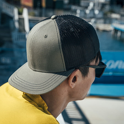 Бейсболка SONIC, 6 клиньев, пластиковая застежка