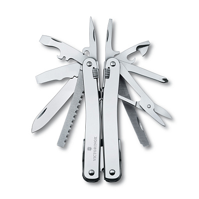 Мультитул VICTORINOX SwissTool Spirit X 105 мм 26 функций в кожаном чехле