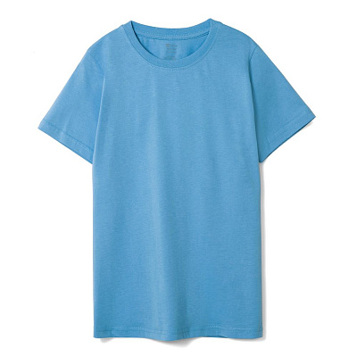 Футболка детская T-Bolka Kids, белая (белоснежная) (Голубой)