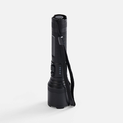 Фонарь аккумуляторный с фокусировкой луча FarSee, черный