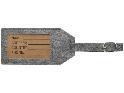 Багажная бирка из RPET-фетра Tie