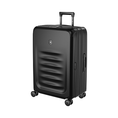 Чемодан VICTORINOX Spectra™ 3.0 Exp. Medium Case, чёрный, поликарбонат Sorplas™, 46x30x69 см, 81 л