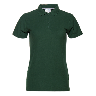 Рубашка поло женская STAN хлопок/полиэстер 185, 04WL (Тёмно-зелёный)