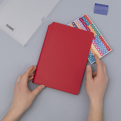 Ежедневник Молто (Molto) недатированный, красный (без упаковки, без стикера)