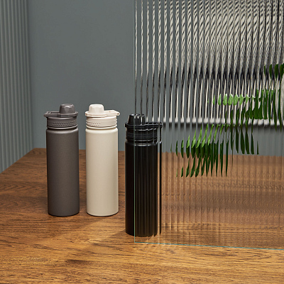 Термобутылка вакуумная герметичная Савона (Savona), черная