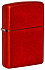 Зажигалка ZIPPO Classic с покрытием Metallic Red, латунь/сталь, красная, матовая, 38x13x57 мм - Фото 1