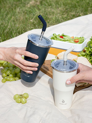 Термостакан Sapporo М, белый (молочный)