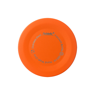 Термобутылка вакуумная герметичная Fresco, оранжевая, гладкое покрытие