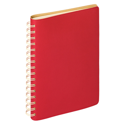 Ежедневник Vista недатированный, красный/бежевый