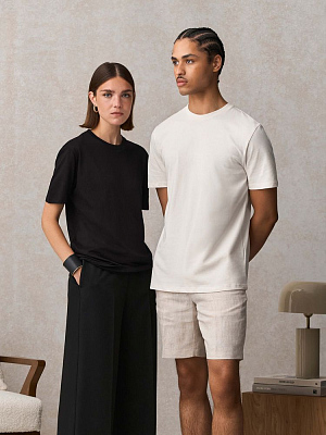 Футболка унисекс Lyam, белая (белоснежная)