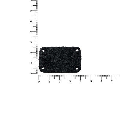 Лейбл кожаный Beta, S, черный