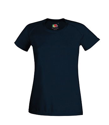 Футболка спортивная женская FOTL SS Performance T Lady (Глубокий темно-синий)
