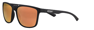 Очки солнцезащитные ZIPPO, унисекс, чёрные, оправа из поликарбоната с покрытием soft touch (Черный)