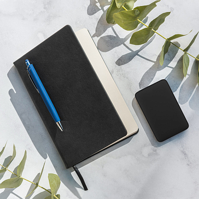 Ежедневник Stella недатированный с магнитом на обложке, синий