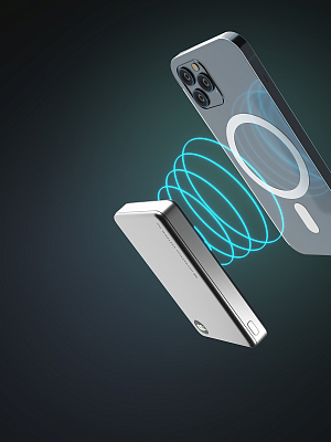 Беспроводной магнитный ПЗУ Olmio QM-16, серебро