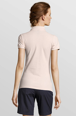 Рубашка поло женская People 210, нежно-розовая