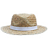 Шляпа Daydream, бежевая с белой лентой - Фото 2