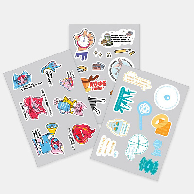 Наклейки из ПВХ Sticker Pack на заказ M